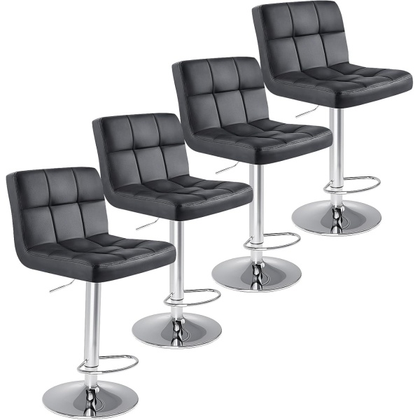 DUMOS Bar Stools Set of 4, 24 inch Counter Height Bar Stools