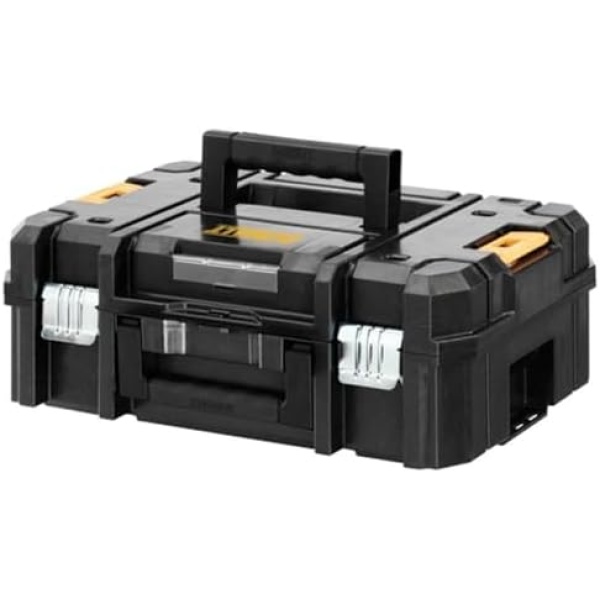 DEWALT TSTAK II Tool Box, 13 Inch, Flat Top, Holds Up To 66 lbs, Flexible