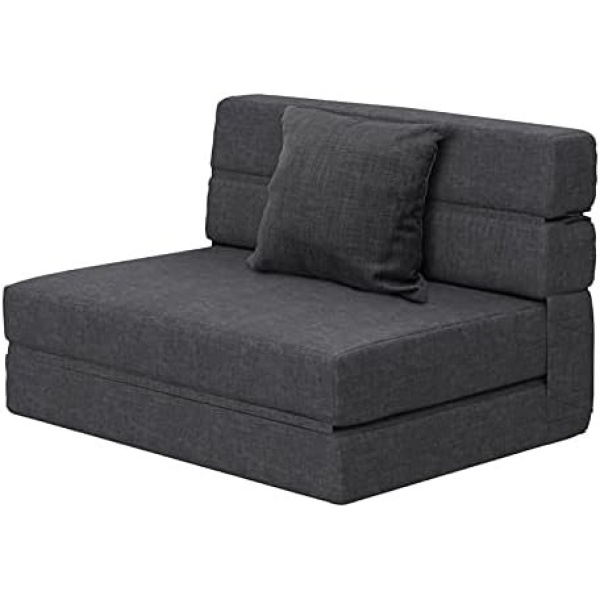 ANONER Fold Sofa Bed Couch Memory Foam with Pillow Futon Sleeper Chair Guest Bed