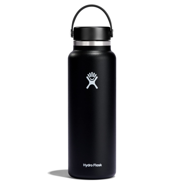 Hydro Flask Water Bottle - Insulated Stainless Steel - Wide Mouth Flex Lid, Non Spill, Leakproof and Refillable in 40 Oz